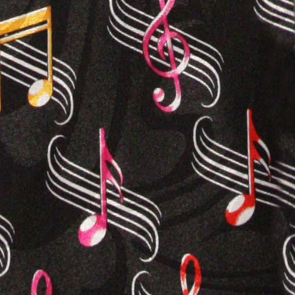 2364-100: Abstract Music Notes Tie Colorful Musical Notes Neckties by Steven Harris