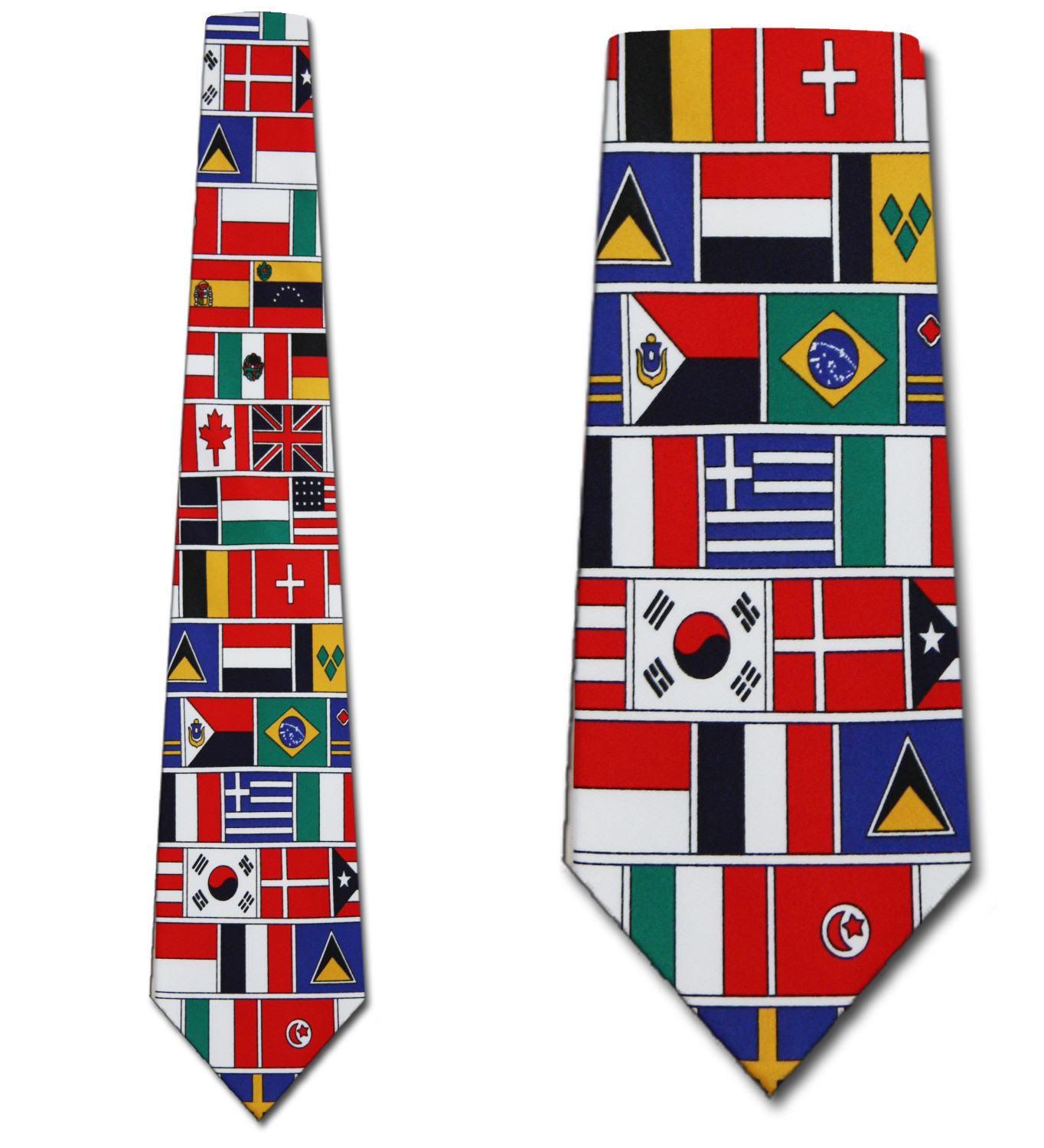 238-100: International Flag Ties World Flags Necktie by Steven Harris