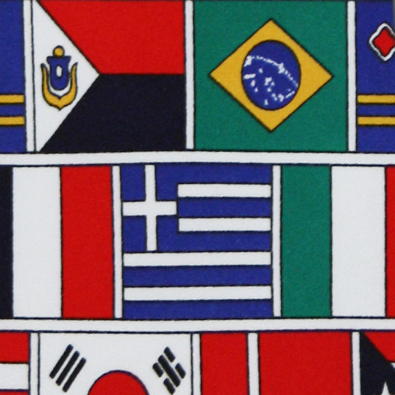238-100: International Flag Ties World Flags Necktie by Steven Harris