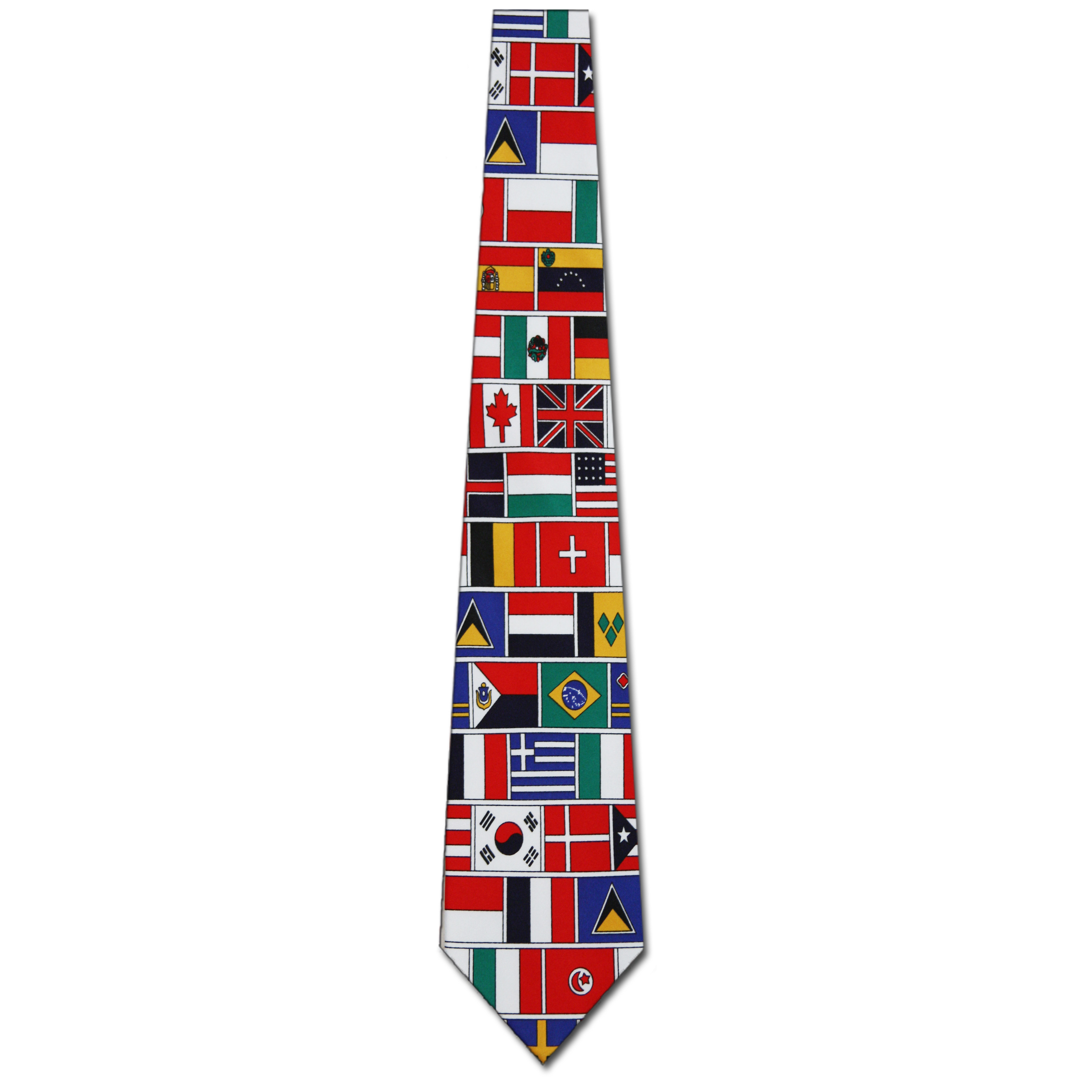 238-100: International Flag Ties World Flags Necktie by Steven Harris at Abcties.com