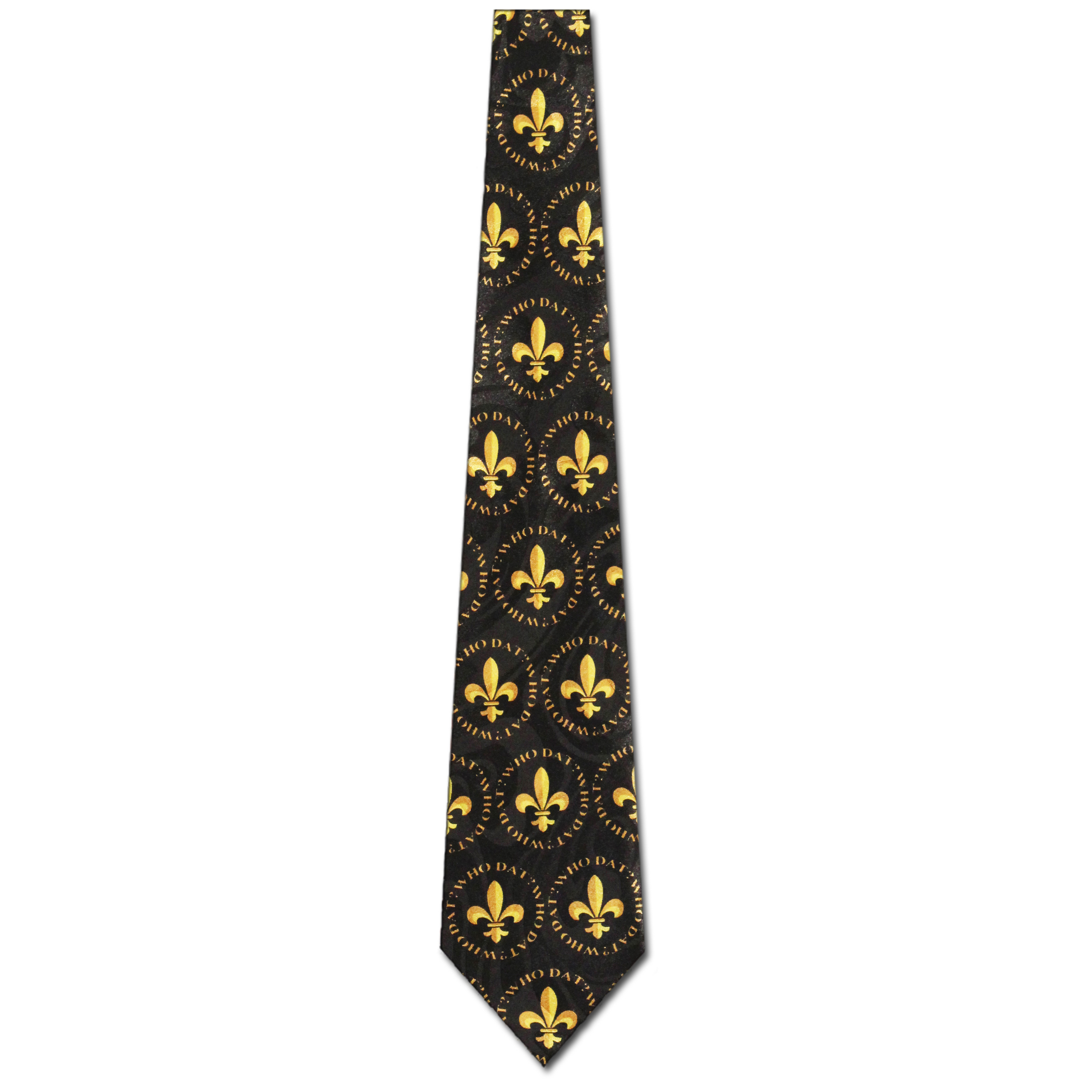 2407-100: New Orleans Fleur De Lis Ties Who Dat Neckties by Steven Harris at Abcties.com