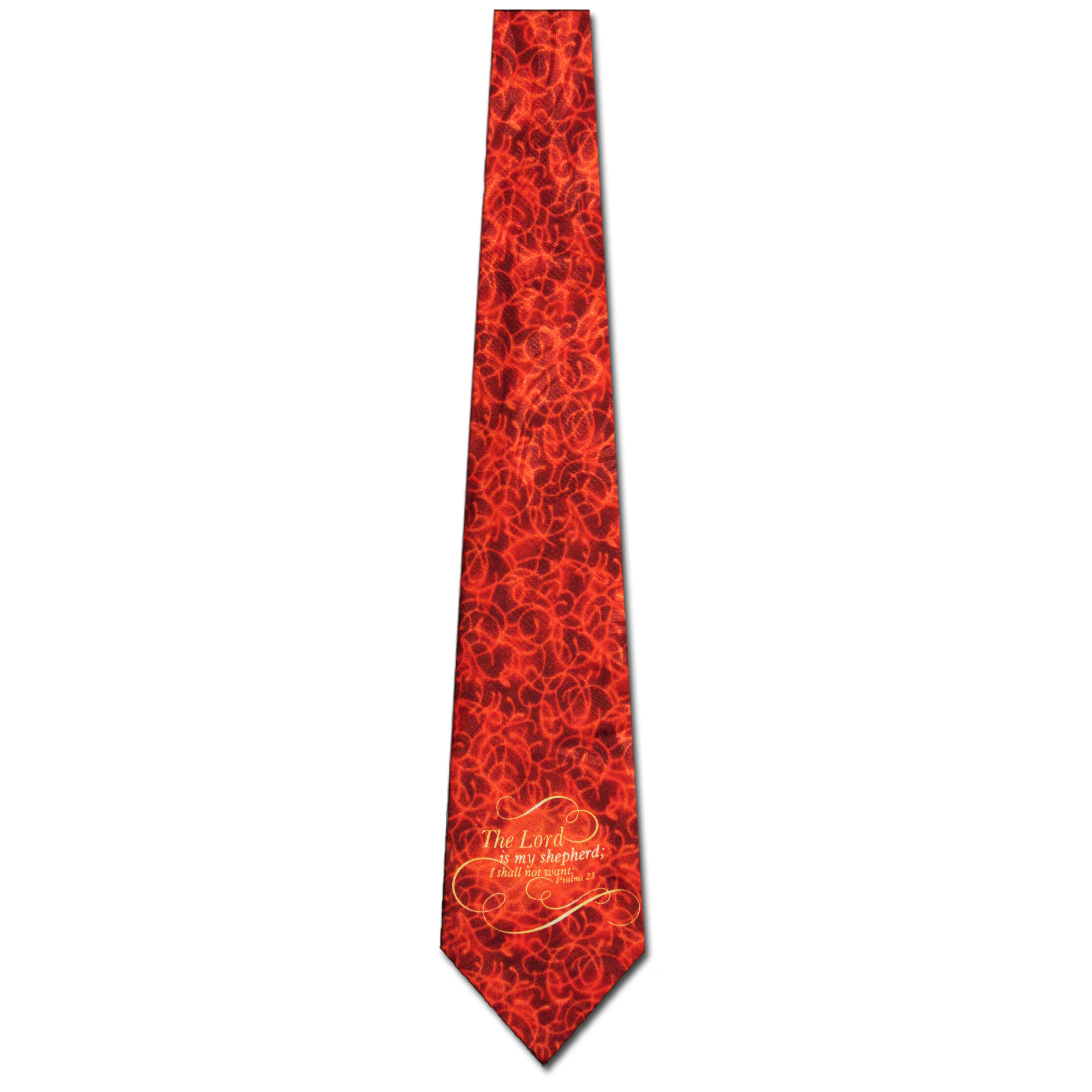 2421-104: Psalm 23 Ties The Lord is my Shepherd Neckties Red by Steven Harris at Abcties.com