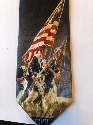 2422-100: Civil War March Ties American Flag Neckties by Steven Harris