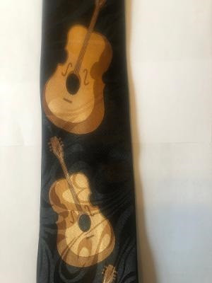 2433-100: Guitar Collage Necktie Guitars Ties by Steven Harris at Abcties.com