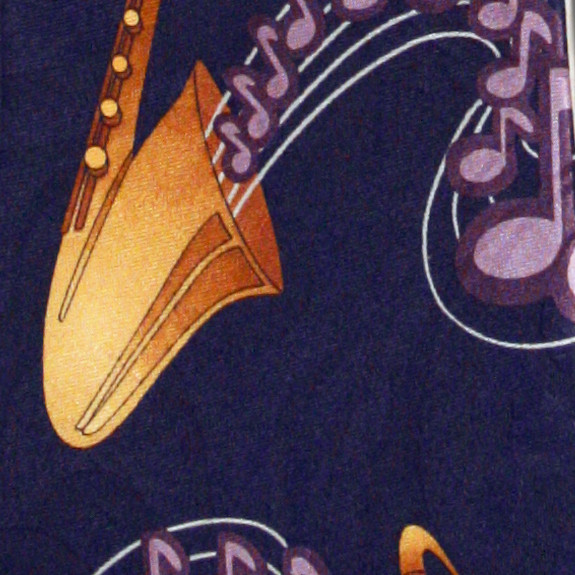 2443-102: Saxophones Playing Music Tie Musical Notes Neckties Navy by Steven Harris at Abcties.com