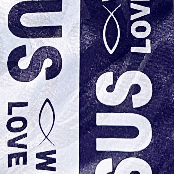 2449-102: We Love You Ties Jesus Neckties Navy by Steven Harris at Abcties.com