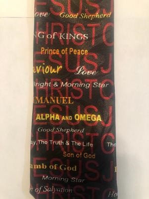 2462-100: Son of God Ties Jesus Christ Neckties Black by Steven Harris at Abcties.com