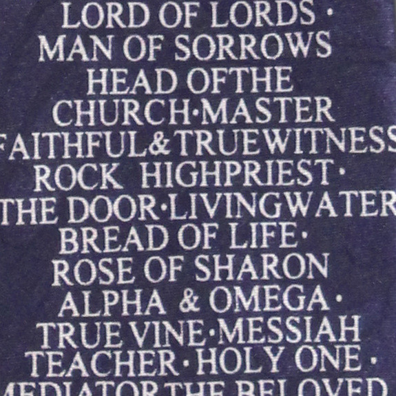 2468-102: And he shall be called Ties Inspirational Religious Neckties Navy by Steven Harris at Abcties.com