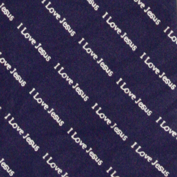 2469-102: I love Jesus Ties Mini Stripe Neckties Navy by Steven Harris at Abcties.com