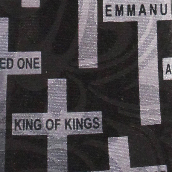 2478-100: Alpha and Omega Ties Prince of Peace Neckties Black by Steven Harris