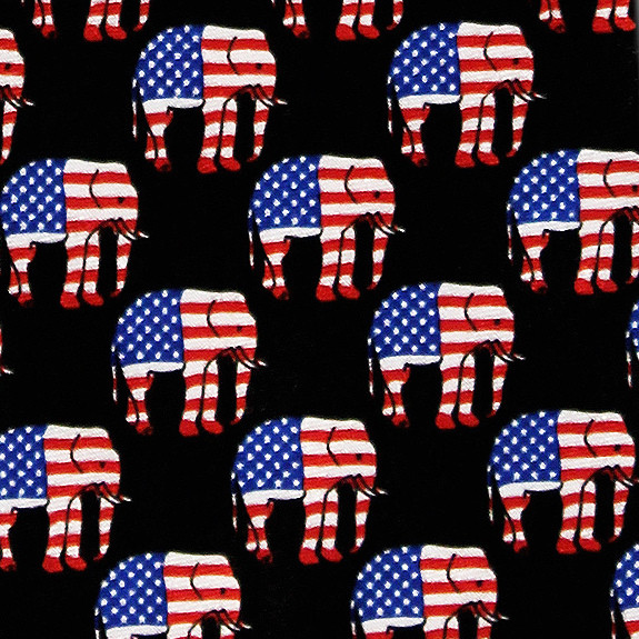 2484-100: Republican Elephant Ties GOP Neckties by Steven Harris