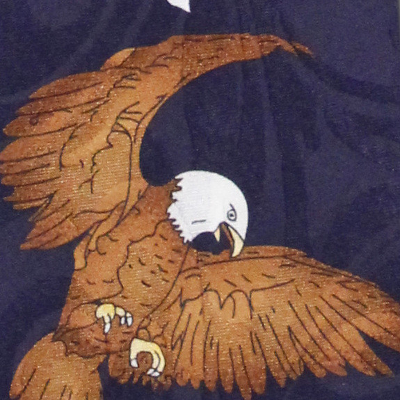 2485-102: Eagle with USA Flag Ties American Flag Neckties Navy by Steven Harris