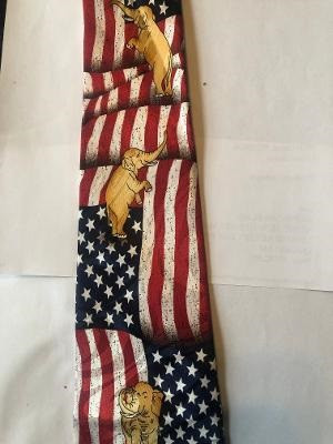 2486-100: Republican Ties Political Politics Elephants and Flags Neckties by Steven Harris