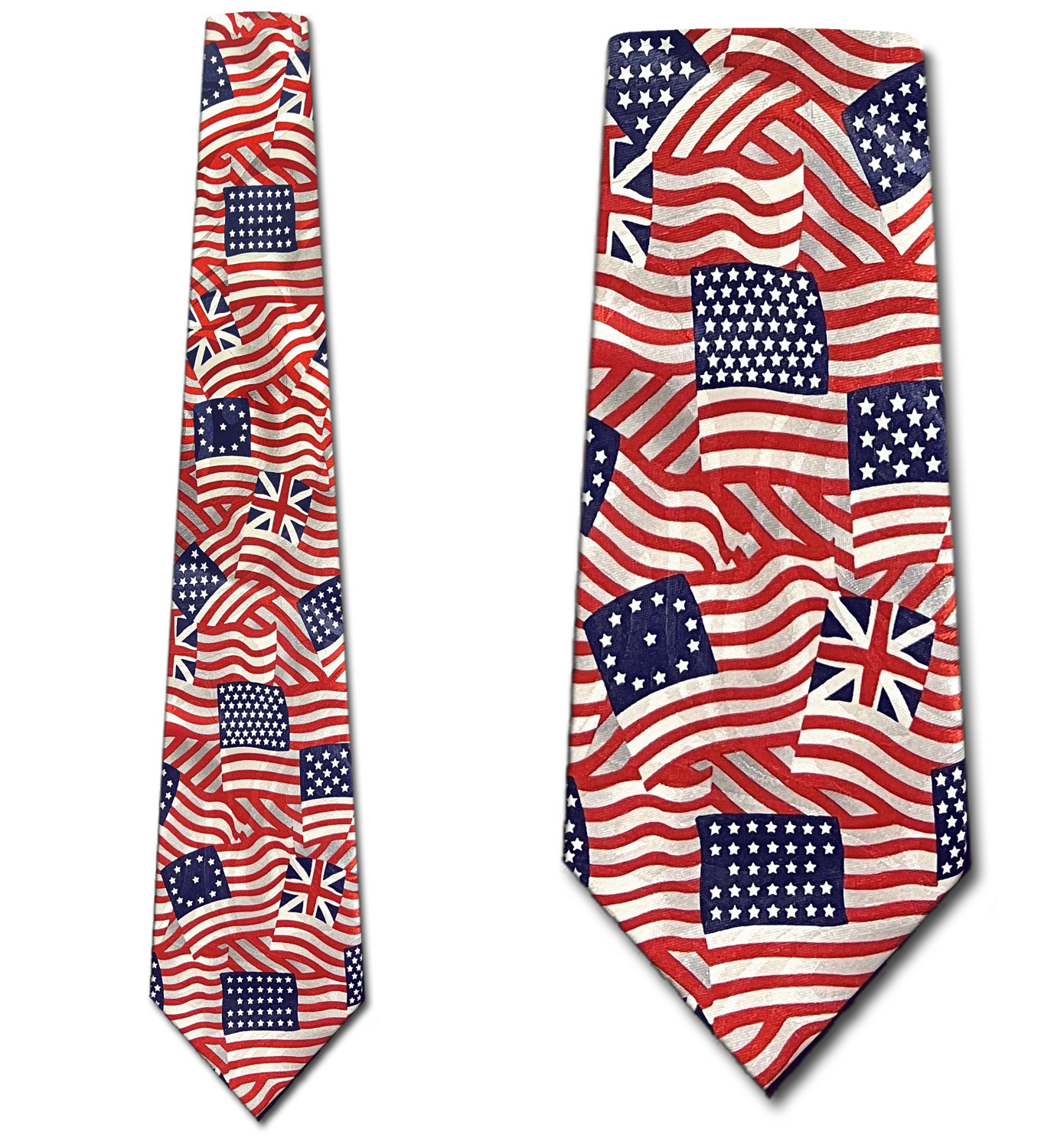 2491-100: Colonial US Flag Ties Historic American Flag Necktie Navy by Steven Harris