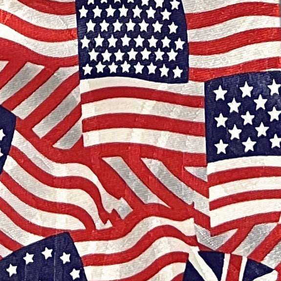 2491-100: Colonial US Flag Ties Historic American Flag Necktie Navy by Steven Harris