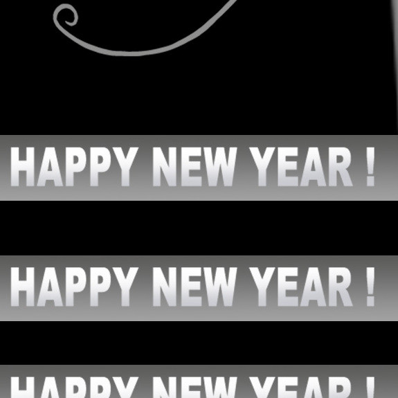 2604-100: Happy New Year Stripe Ties Silver New Years Eve Neckties Black by Steven Harris