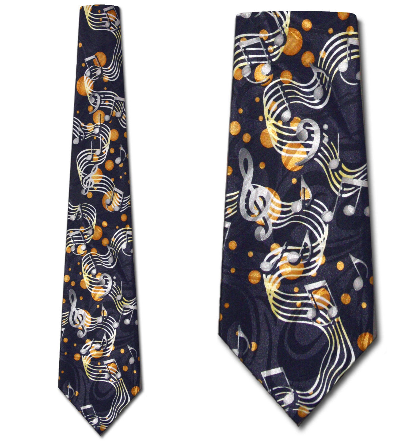 3000-102: Musical Notes Ties Floating Bubbles Neckties Navy by Steven Harris at Abcties.com