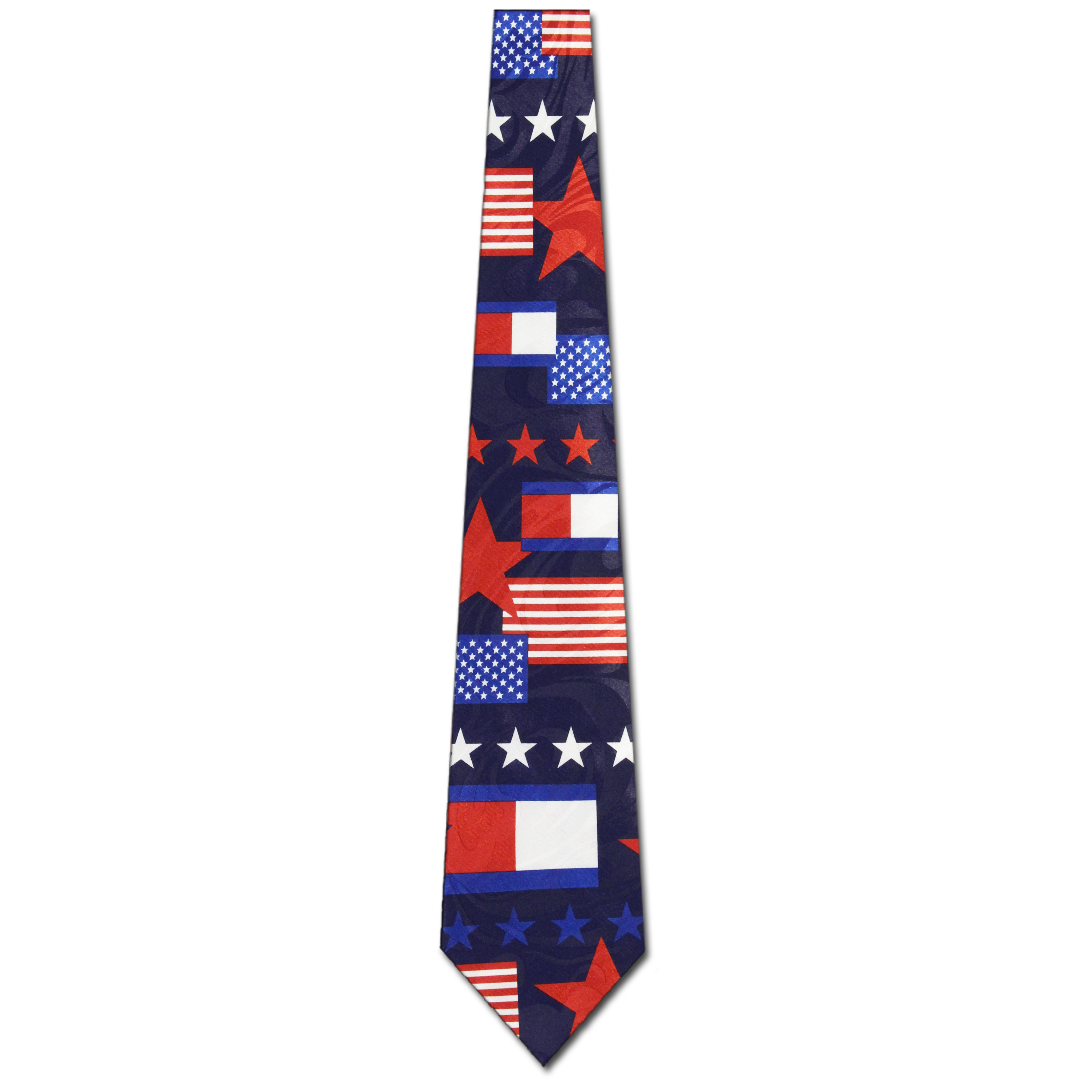 3003-102: Texas Flag Ties Texan Neckties Navy by Steven Harris at Abcties.com