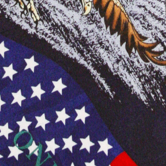 3008-102: One Nation Under God Tie Flag and Eagle Neckties Navy by Steven Harris