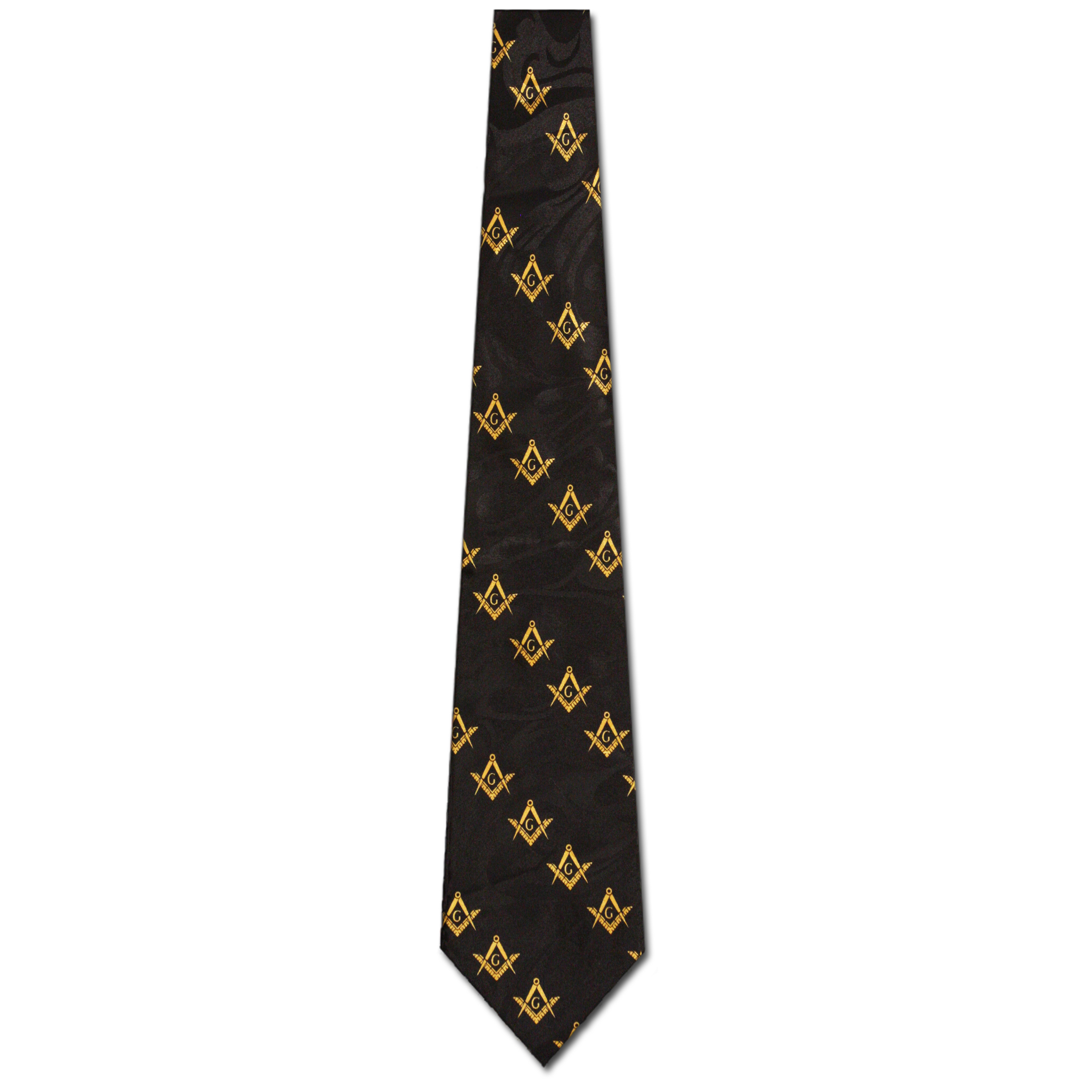 3014-100: Mason Square Ties Compass Neckties Mini Diagonal Black by Steven Harris at Abcties.com