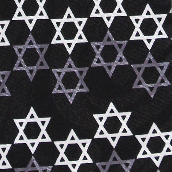 3018-100: Star of David Neckties Jewish Ties by Steven Harris