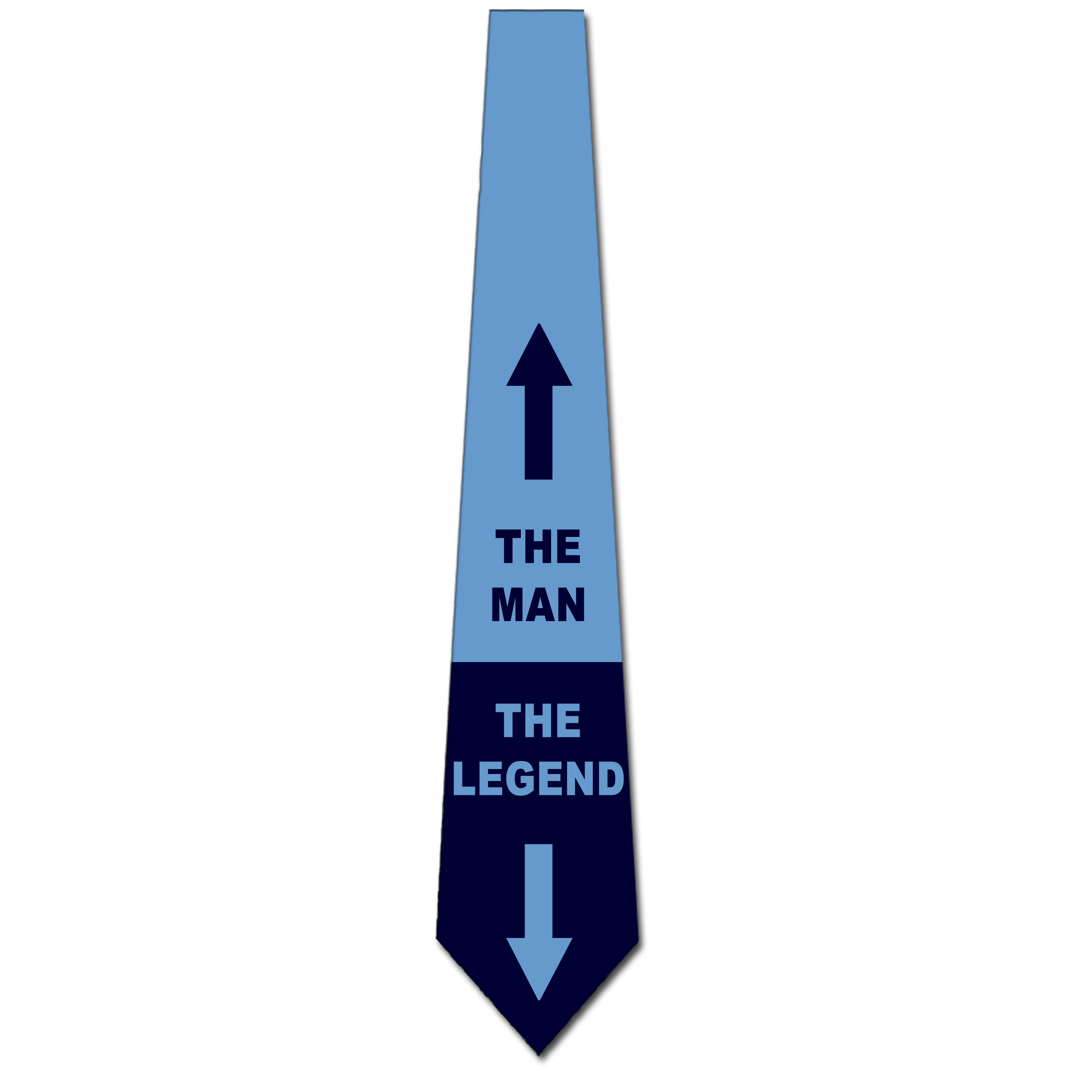 3020-102: The Man The Legend - Blue and Navy Necktie by Steven Harris at Abcties.com