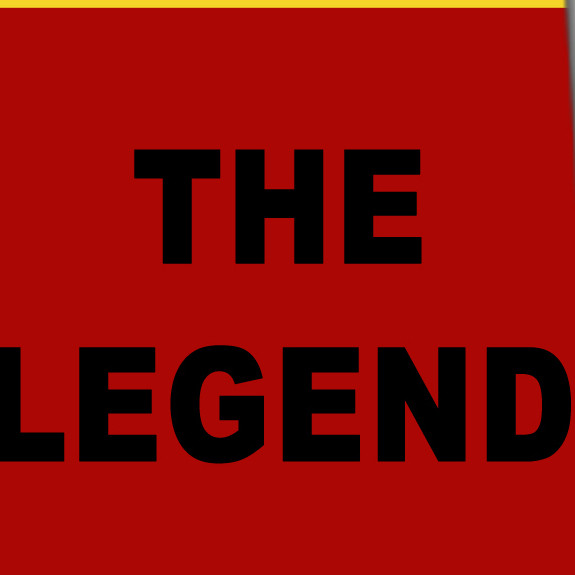 3020-106: The Man The Legend - Red and Yellow Necktie by Steven Harris
