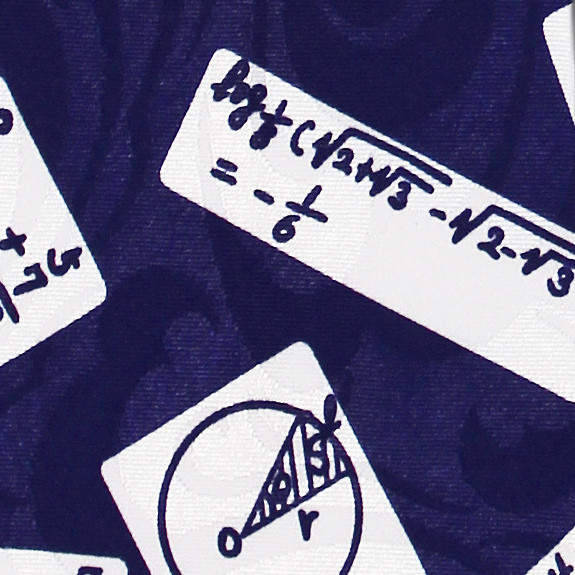 331-102: Math Ties Navy Equations Necktie by Steven Harris