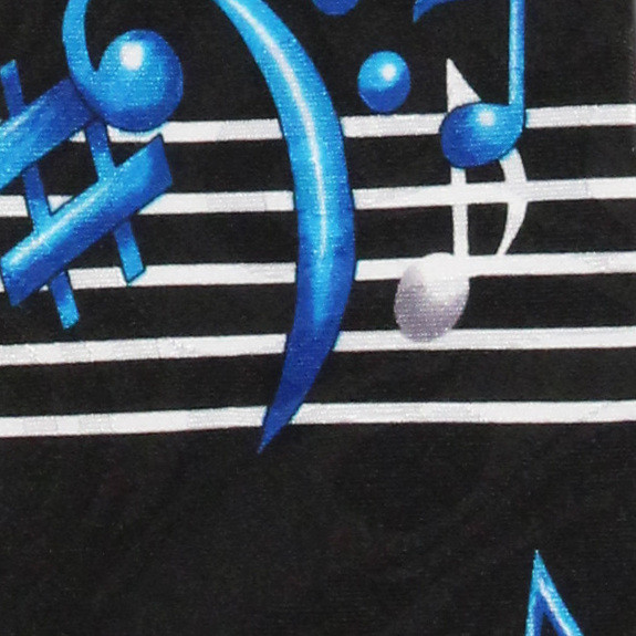 347-100: Music Notes Tie Black Sheet Music Notes Neckties by Steven Harris