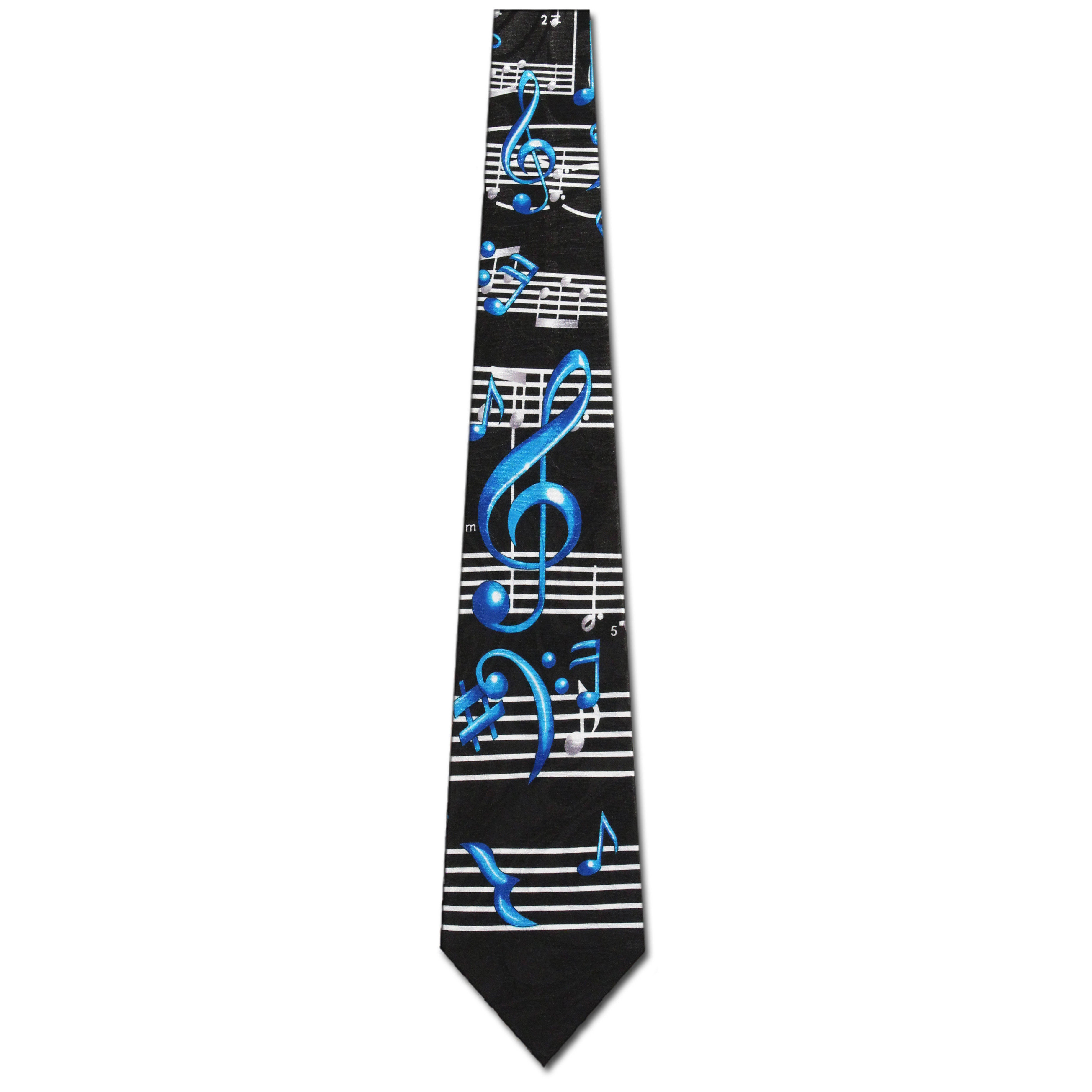 347-100: Music Notes Tie Black Sheet Music Notes Neckties by Steven Harris at Abcties.com