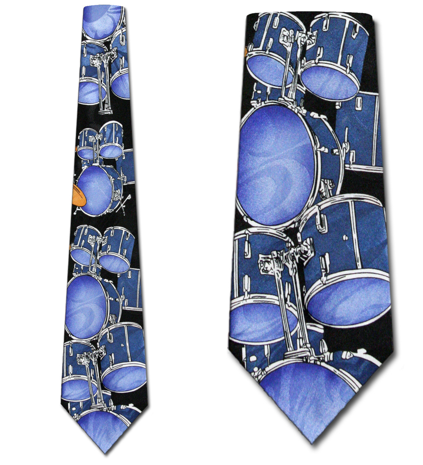 348-100: Drum Set Ties Drums Neckties by Steven Harris