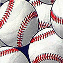 351-102: Baseball Ties Navy Just Baseballs Necktie by Steven Harris