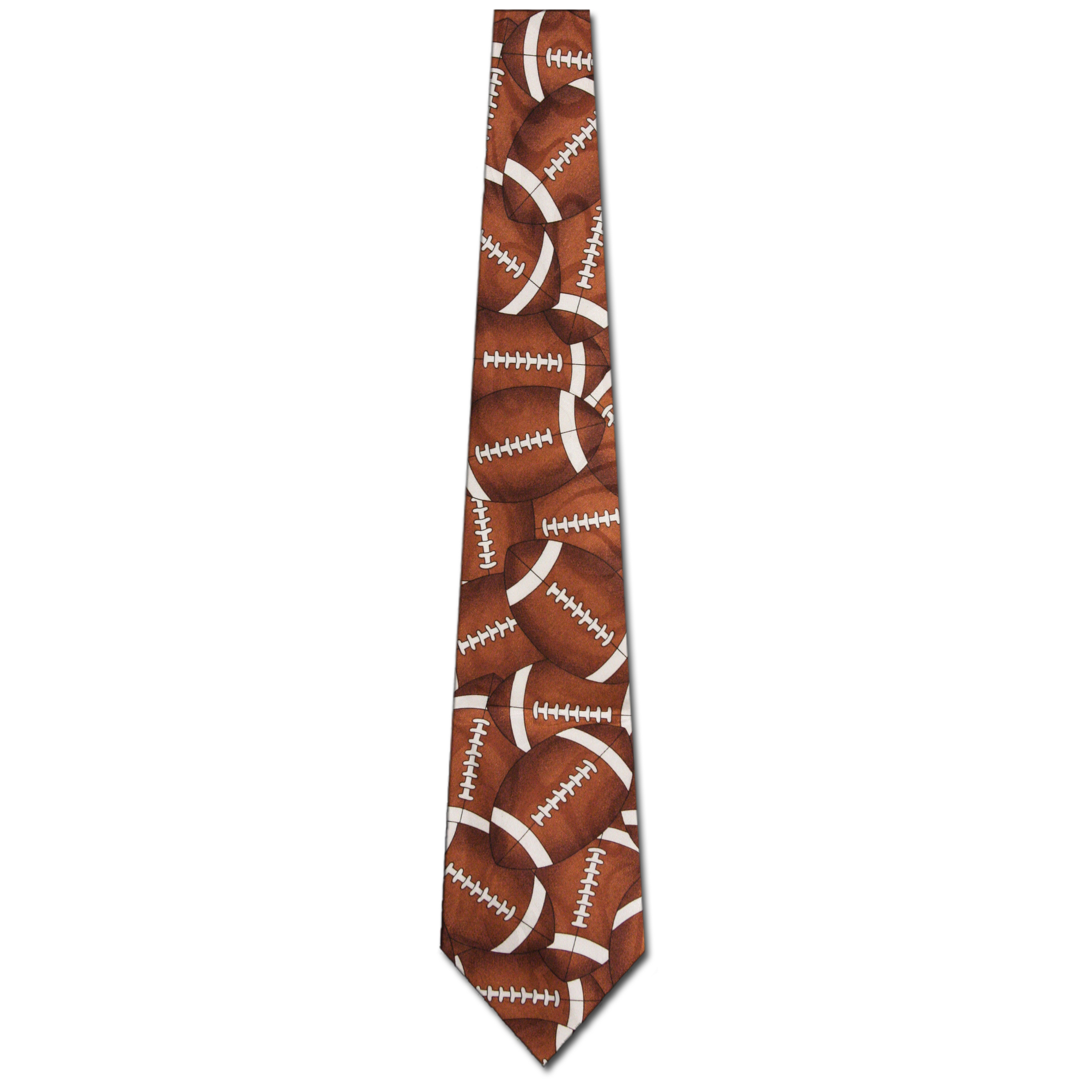 355-100: Just Footballs Tie Foot Ball Neckties by Steven Harris at Abcties.com