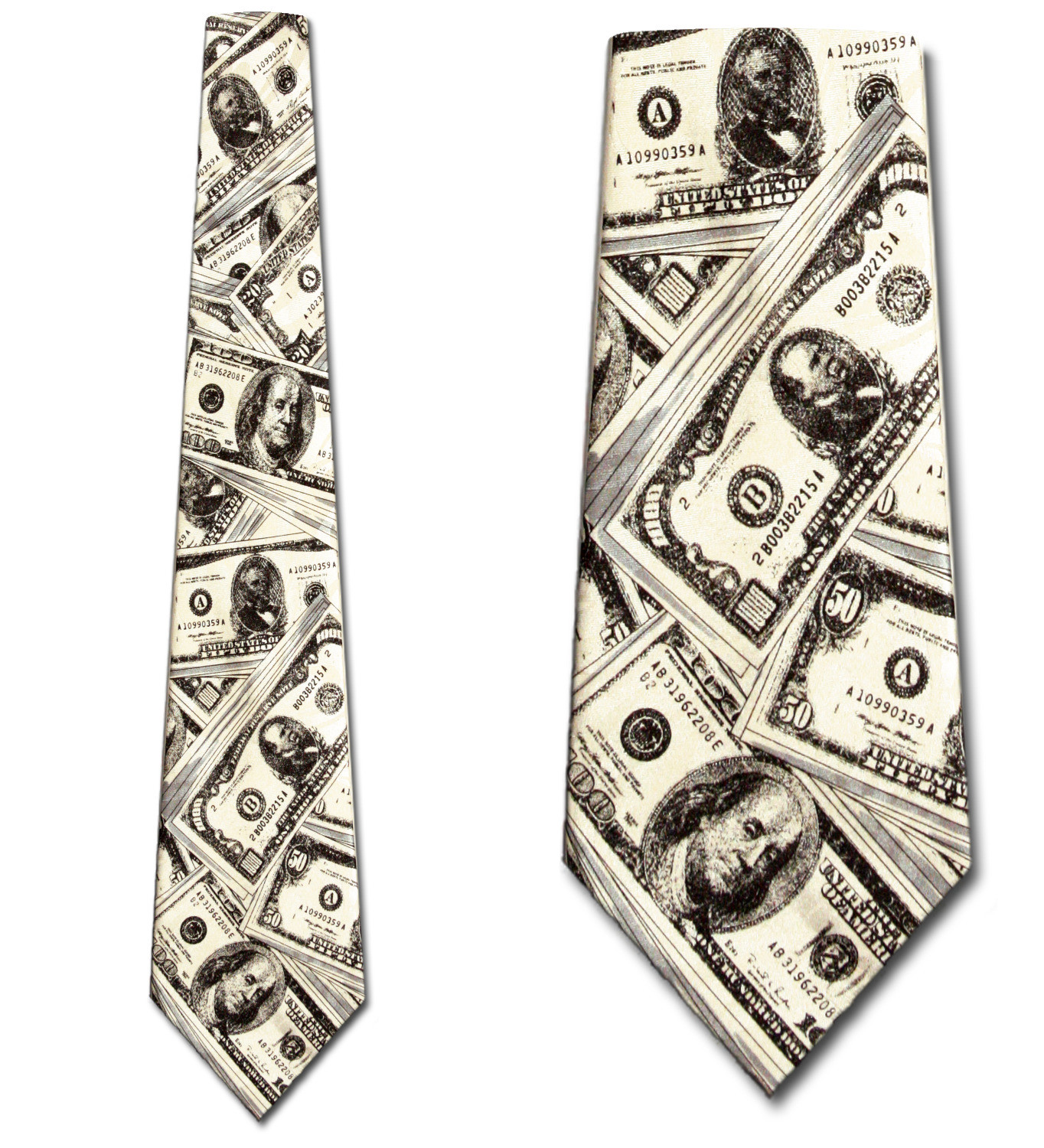371-100: Money Ties Currency Dollar Neckties by Steven Harris