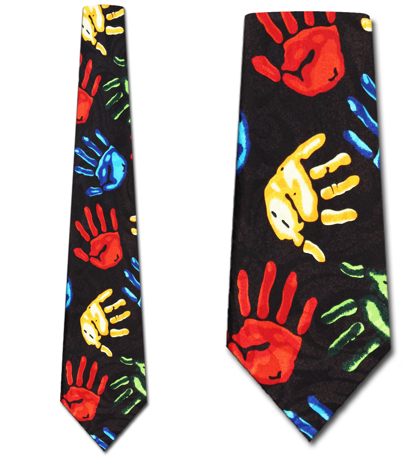 424-100: Handprint Ties Childs Hand Print Neckties by Steven Harris