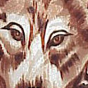 550-102: Wolf Ties Wolves Faces Neckties Brown by Steven Harris