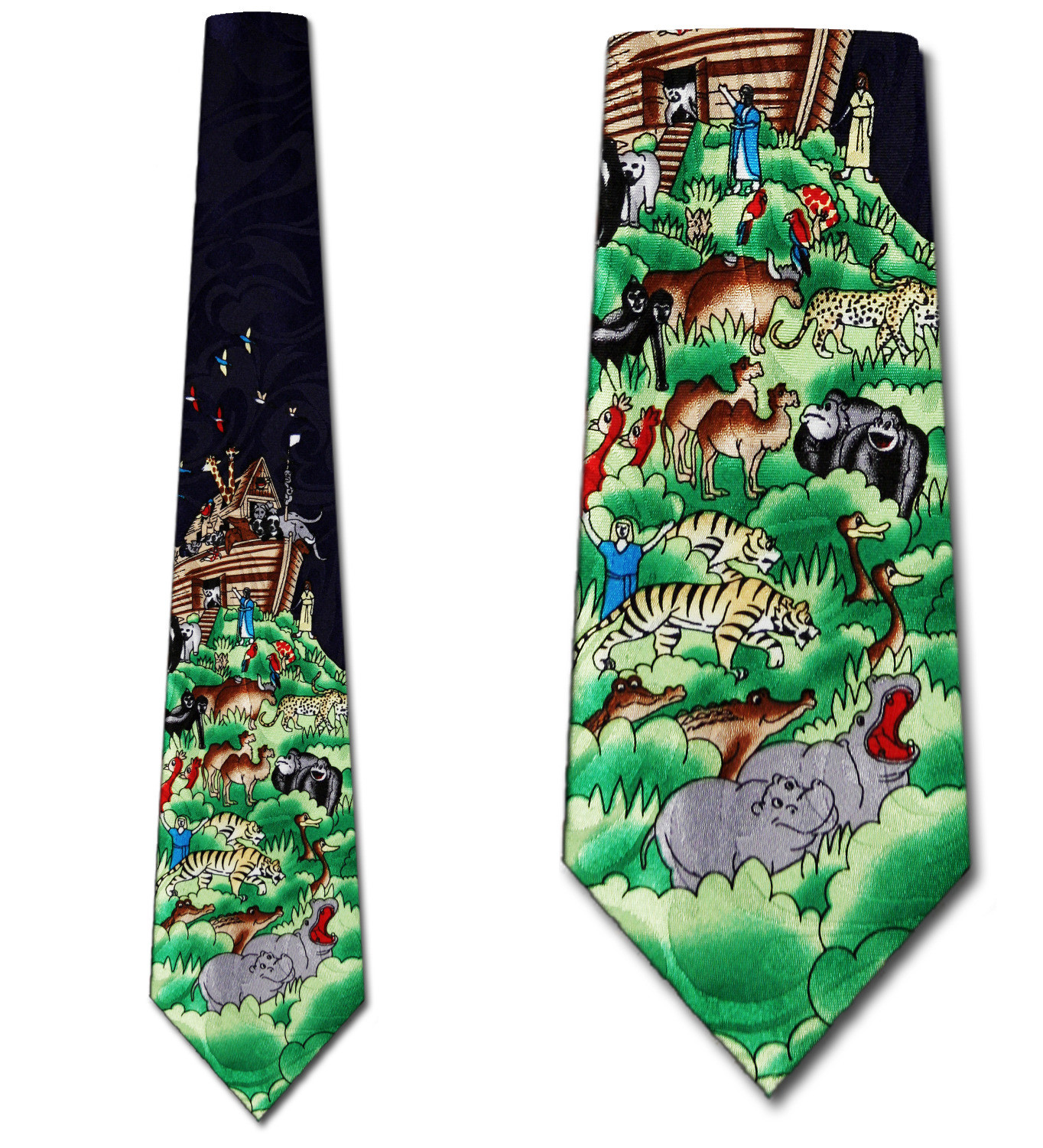 581-100: Noahs Ark Ties Retro Religious Neckties by Steven Harris