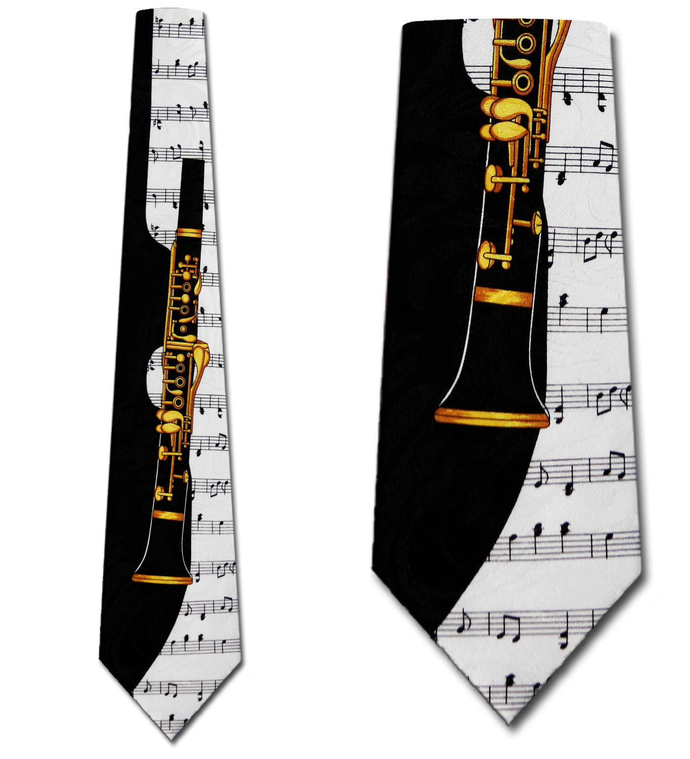 593-100: Clarinet Ties Sheet Music Neckties by Steven Harris