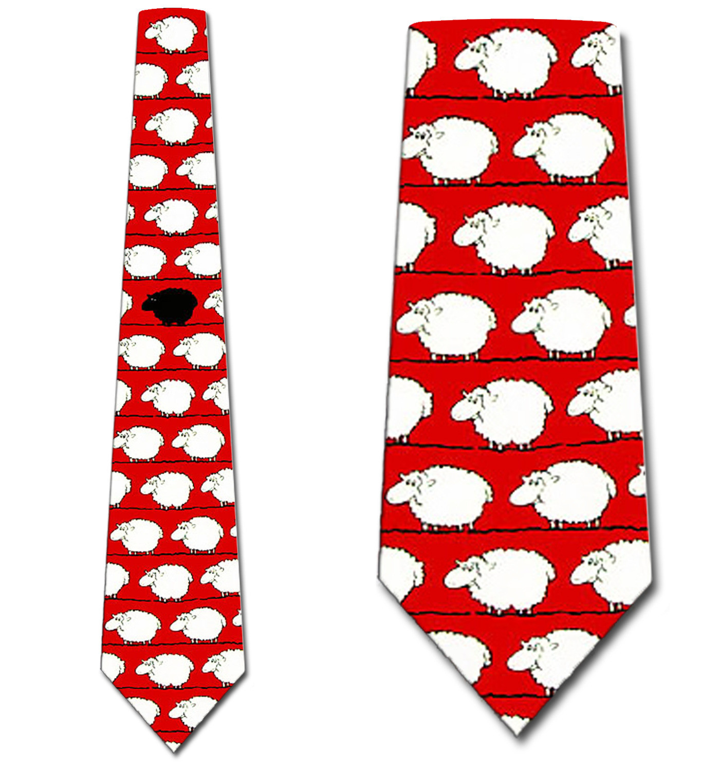599-100: Black Sheep Ties Animal Neckties by Steven Harris