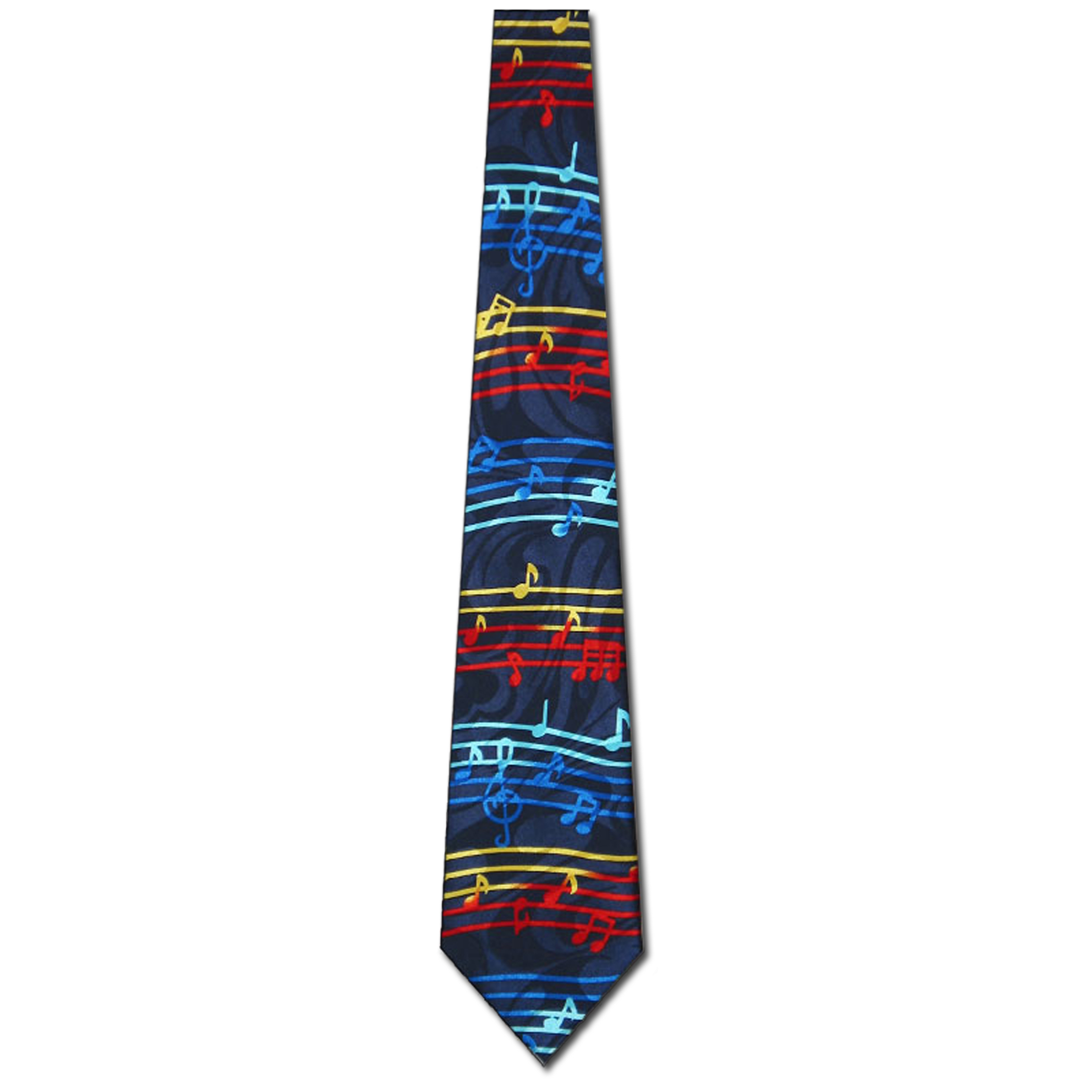 605-102: Rainbow Music Ties Stripe Notes Neckties by Steven Harris at Abcties.com