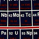 630-100: Periodic Table Ties Elements Navy Chemistry Neckties by Steven Harris
