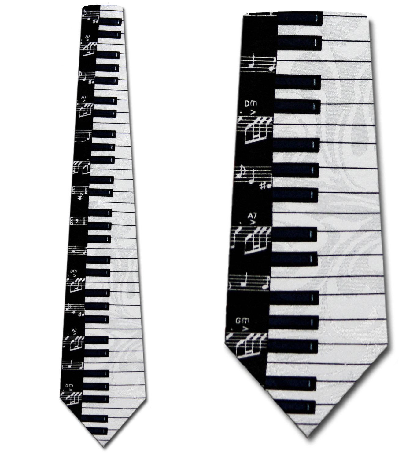 702-100: Keyboard Ties Notes Neckties by Steven Harris