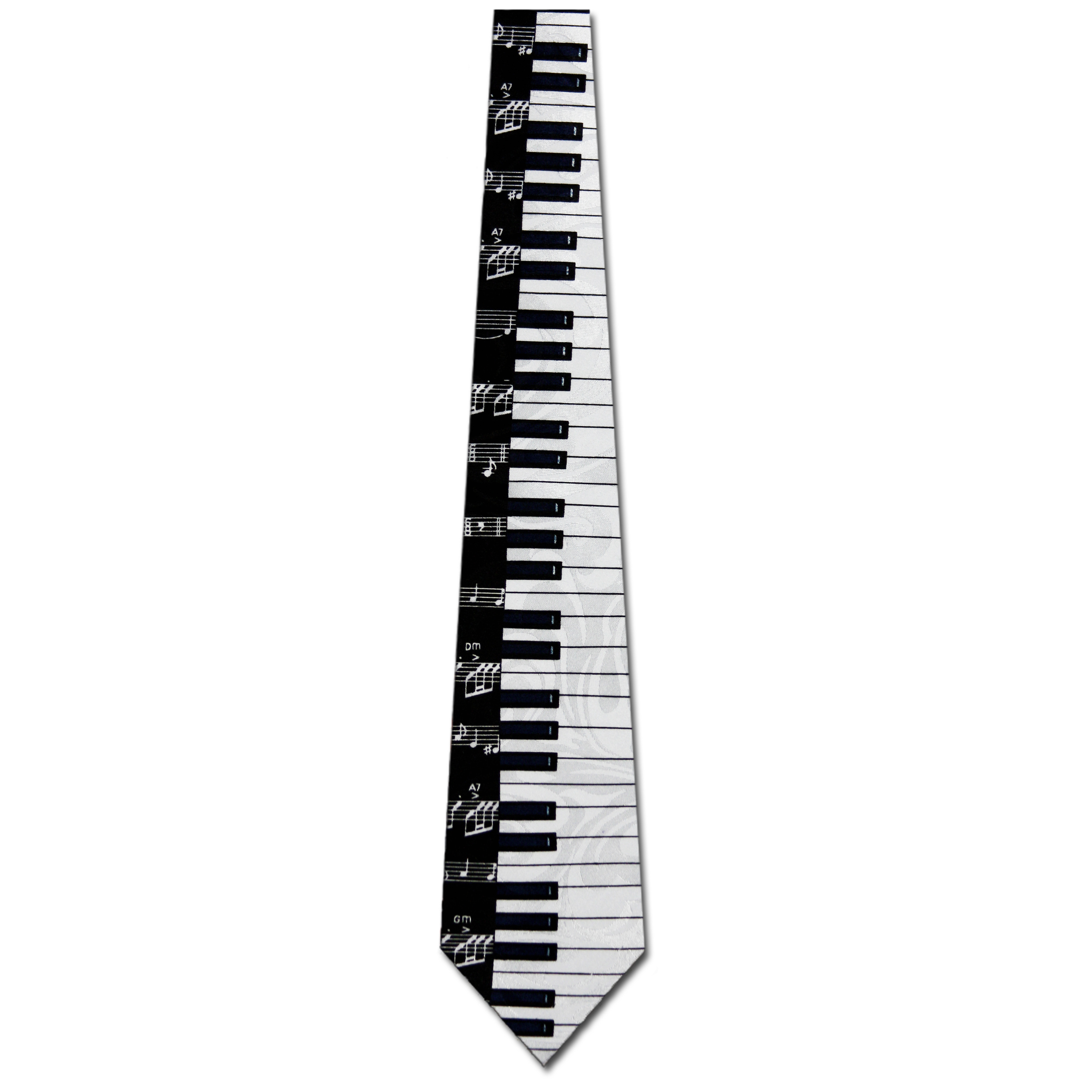 702-100: Keyboard Ties Notes Neckties by Steven Harris at Abcties.com