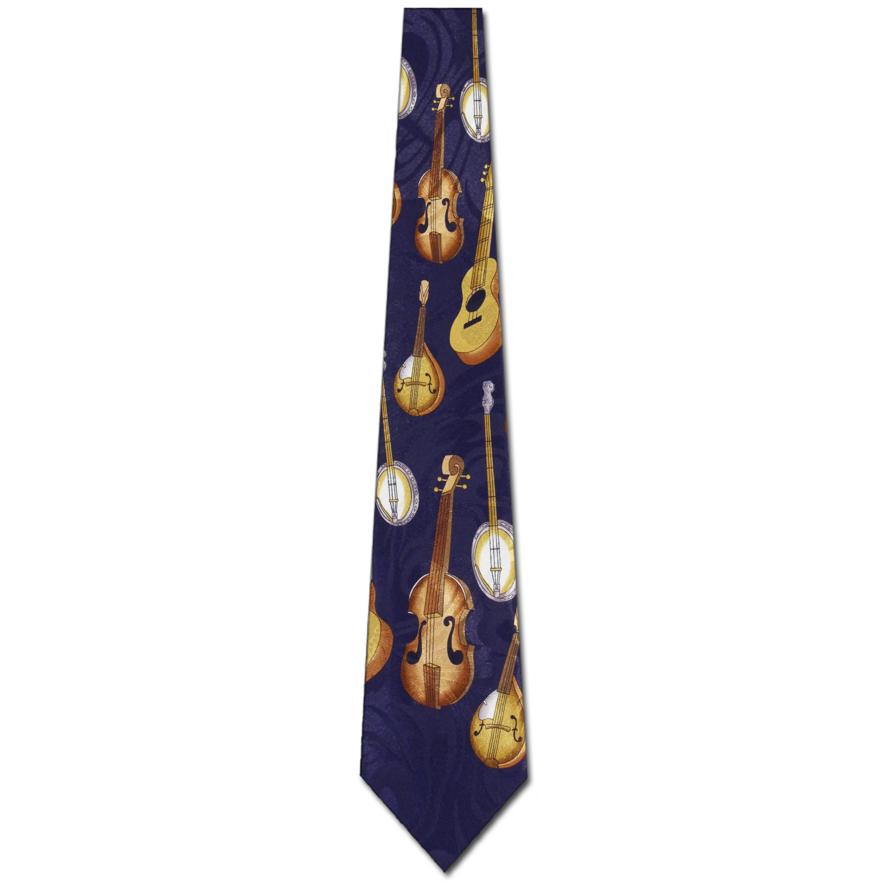 710-100: String Instrument Ties Violin Guitar Banjo Neckties by Steven Harris at Abcties.com
