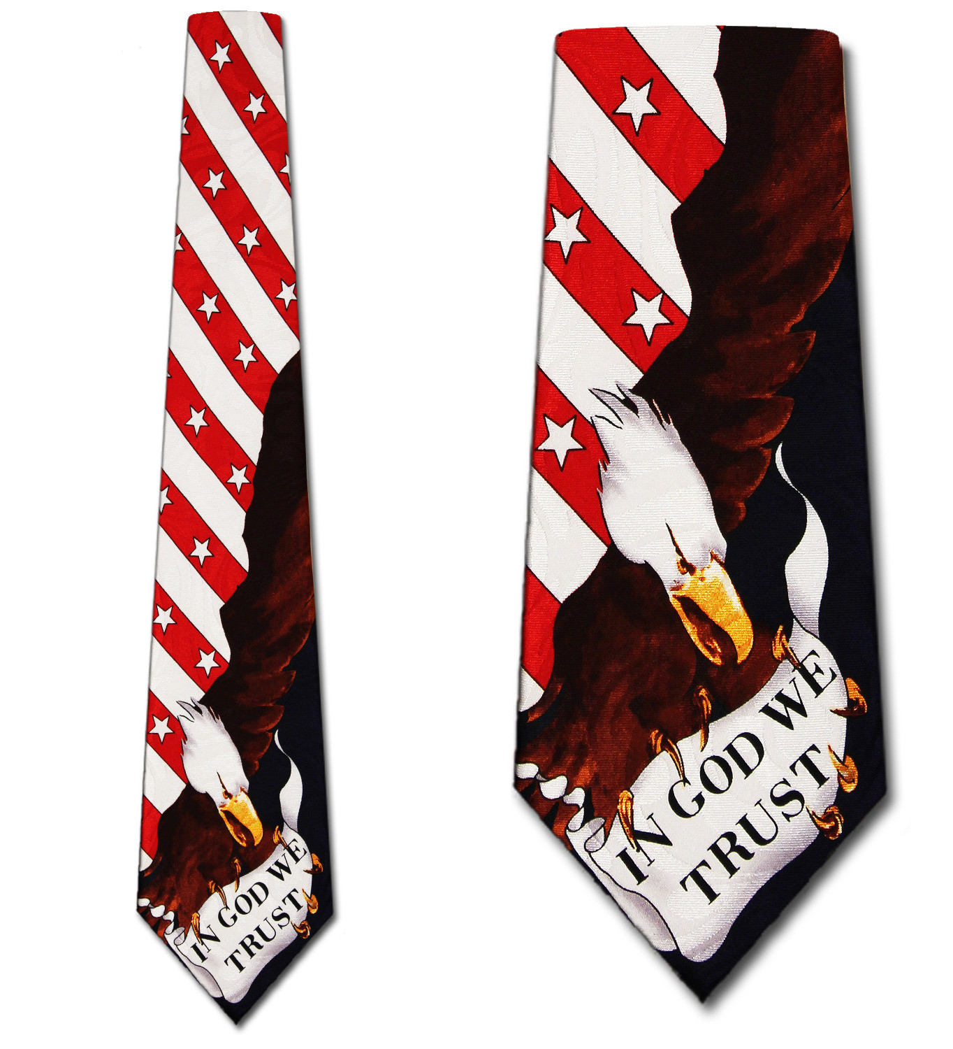 791-100: God We Trust Ties Flag Neckties Faith by Steven Harris