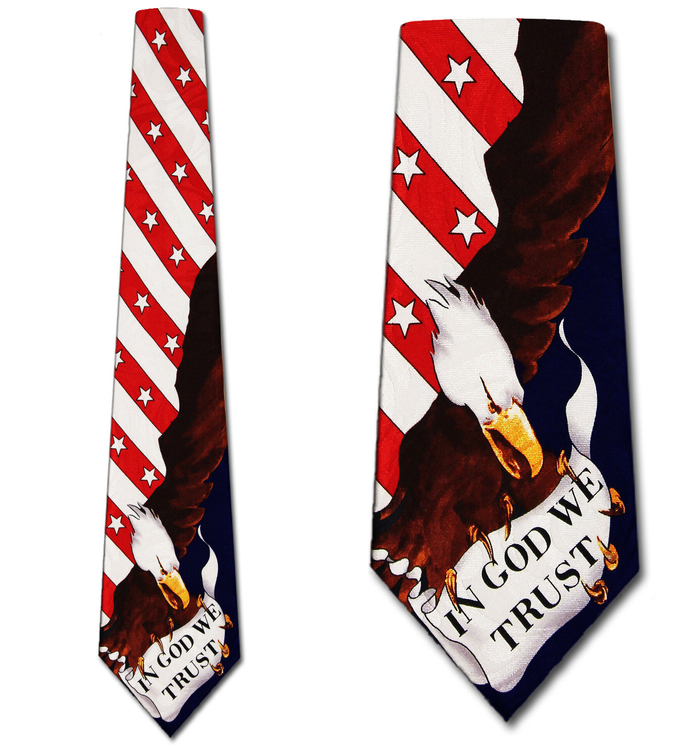 791-102: God We Trust - Navy Neckties by Steven Harris
