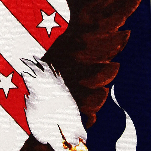 791-102: God We Trust - Navy Neckties by Steven Harris