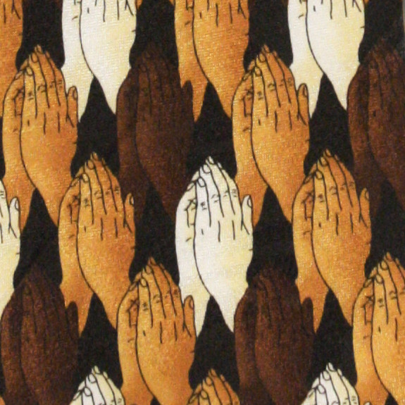 813-100: Praying Hands Ties Christian Inspirational Neckties Black by Steven Harris at Abcties.com