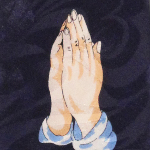 815-102: God Answers Prayers Necktie GAP Religious Ties Navy by Steven Harris