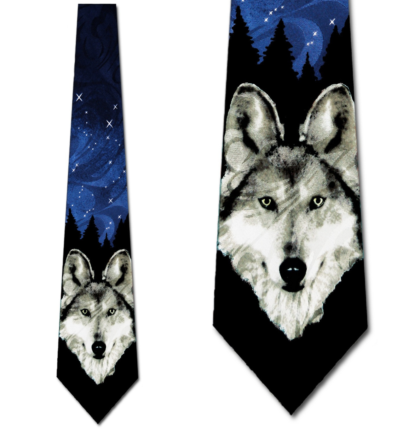 824-100: Wolf Ties Wolves Necktie by Steven Harris